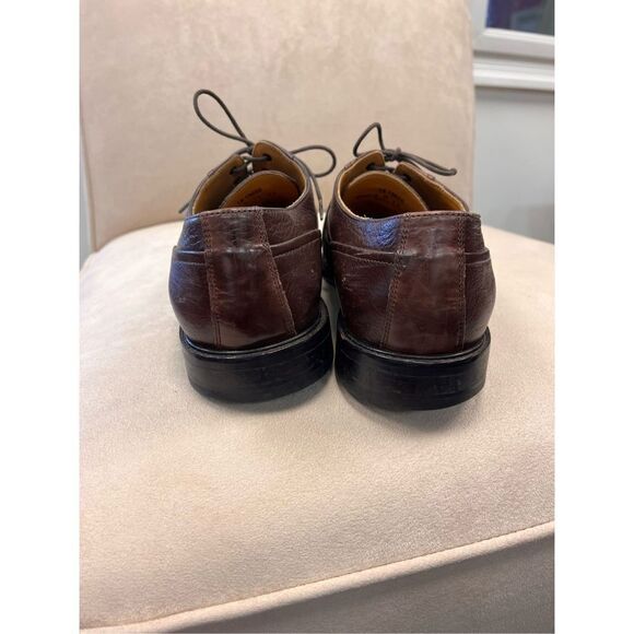 Johnston & Murphy Brown Calf Skin Leather Cap Toe Oxfords sz 9